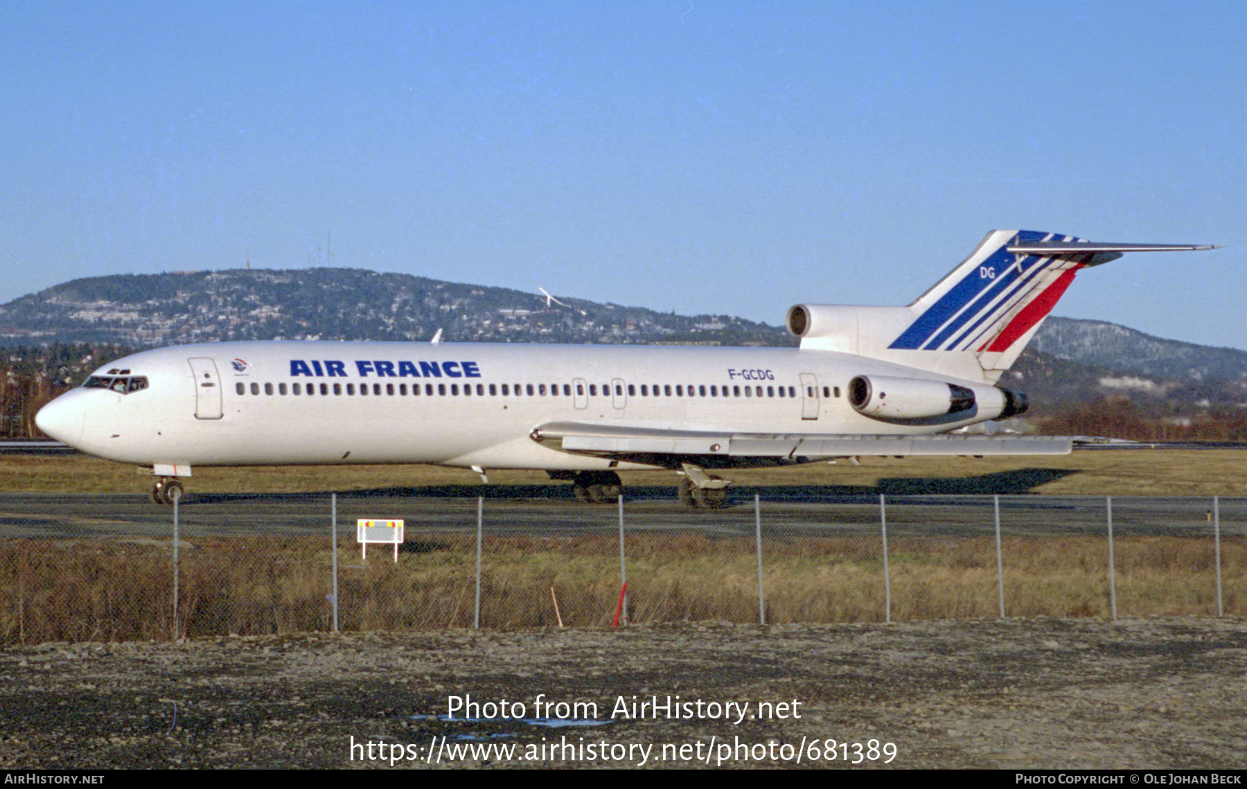 Aircraft Photo of F-GCDG | Boeing 727-228/Adv | Air France | AirHistory.net #681389