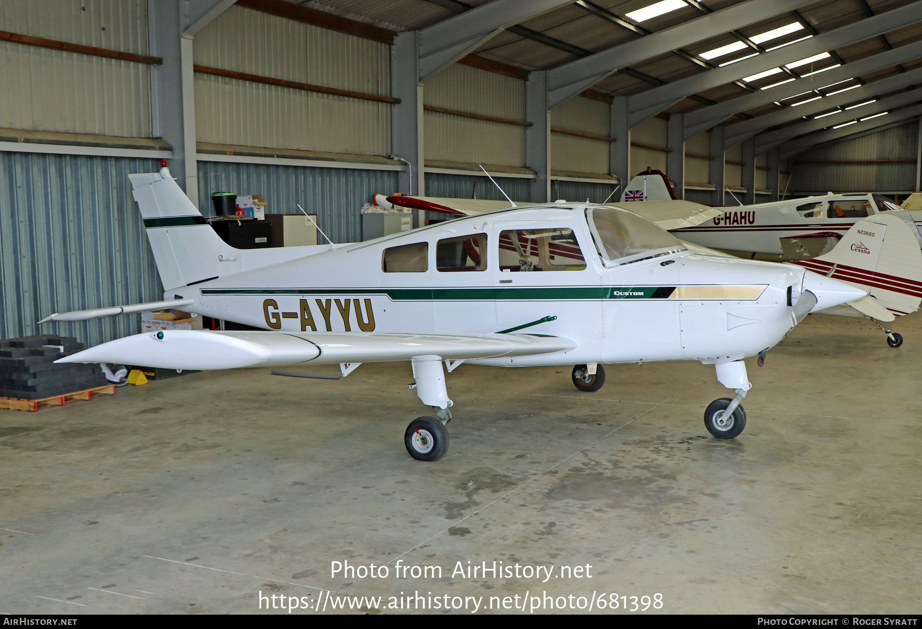 Aircraft Photo of G-AYYU | Beech C23 Sundowner 180 | AirHistory.net #681398