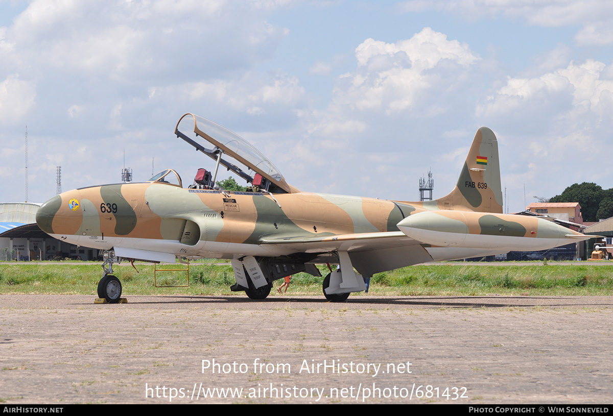 Aircraft Photo of FAB-639 | Canadair T-33AN Silver Star 3 | Bolivia - Air Force | AirHistory.net #681432