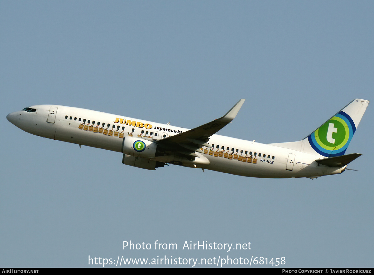 Aircraft Photo of PH-HZE | Boeing 737-8K2 | Transavia | AirHistory.net #681458