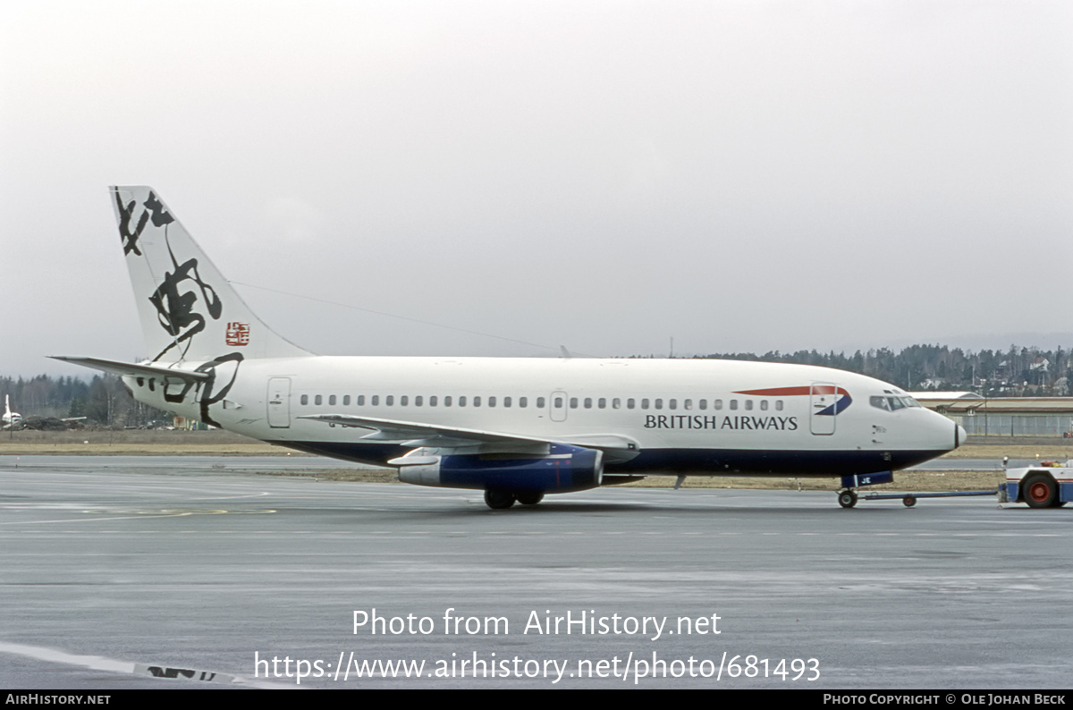 Aircraft Photo of G-BGJE | Boeing 737-236/Adv | British Airways | AirHistory.net #681493