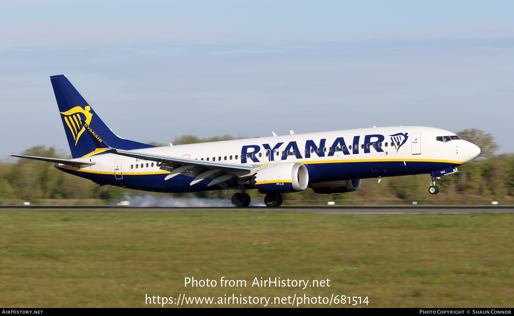 Aircraft Photo of EI-HGX | Boeing 737-8200 Max 200 | Ryanair | AirHistory.net #681514