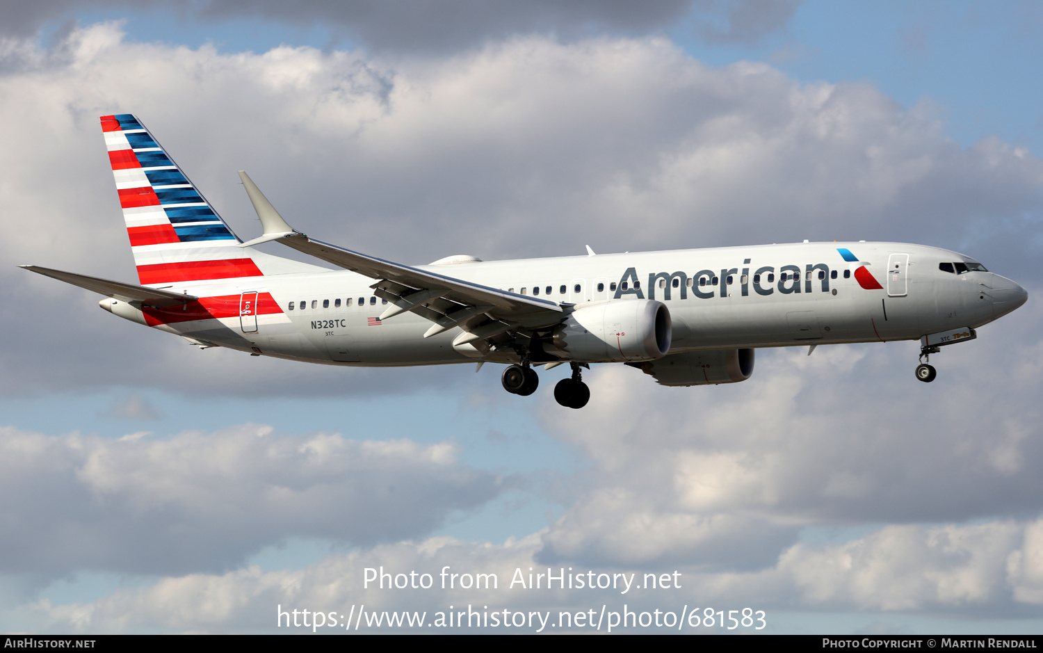 Aircraft Photo of N328TC | Boeing 737-8 Max 8 | American Airlines | AirHistory.net #681583