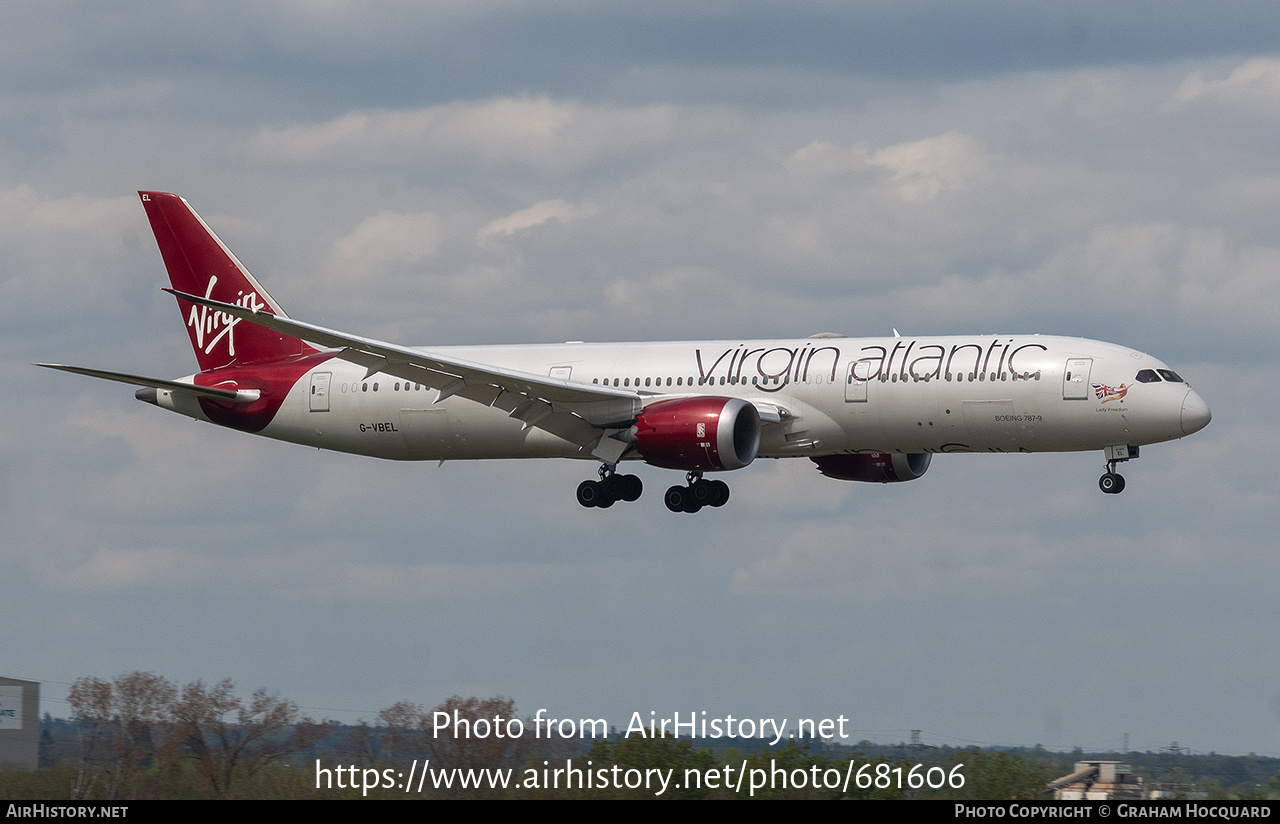 Aircraft Photo of G-VBEL | Boeing 787-9 Dreamliner | Virgin Atlantic Airways | AirHistory.net #681606