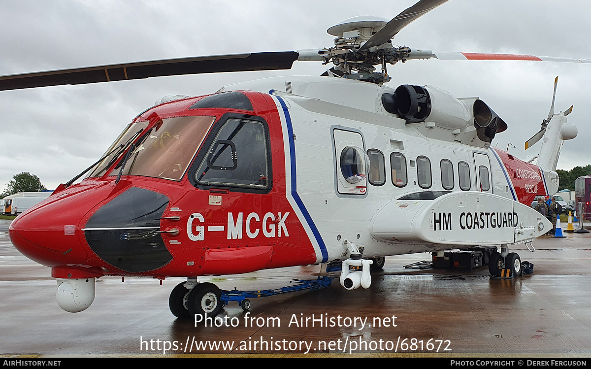 Aircraft Photo of G-MCGK | Sikorsky S-92A | HM Coastguard | AirHistory.net #681672