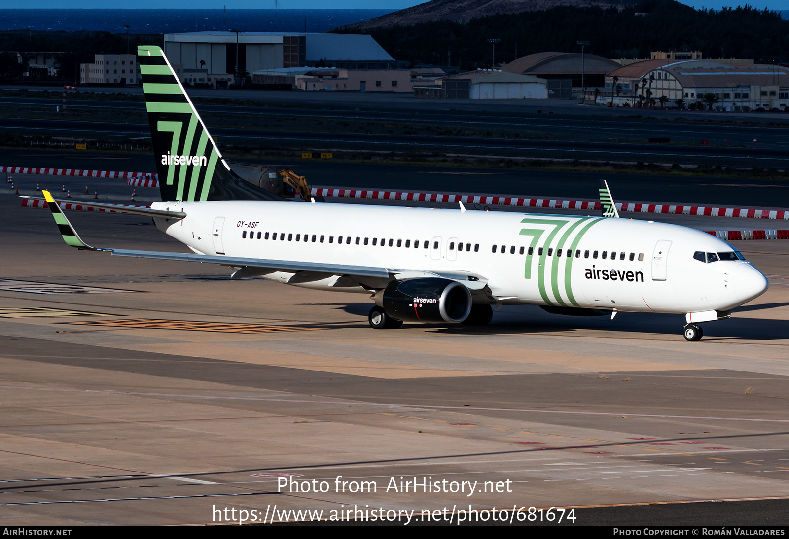 Aircraft Photo of OY-ASF | Boeing 737-8GJ | Airseven | AirHistory.net #681674