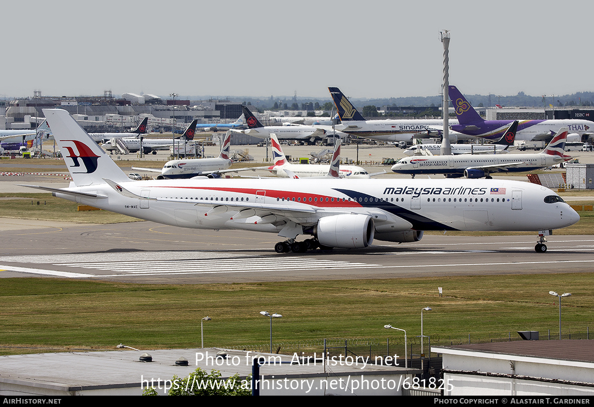 Aircraft Photo of 9M-MAE | Airbus A350-941 | Malaysia Airlines | AirHistory.net #681825