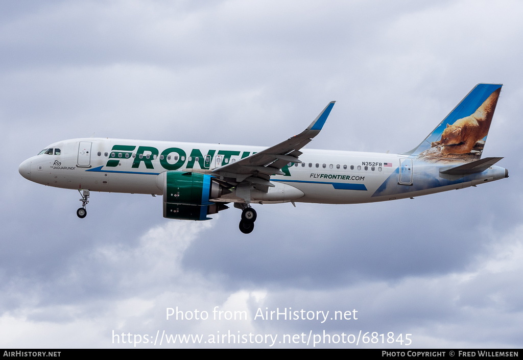 Aircraft Photo of N352FR | Airbus A320-251N | Frontier Airlines | AirHistory.net #681845