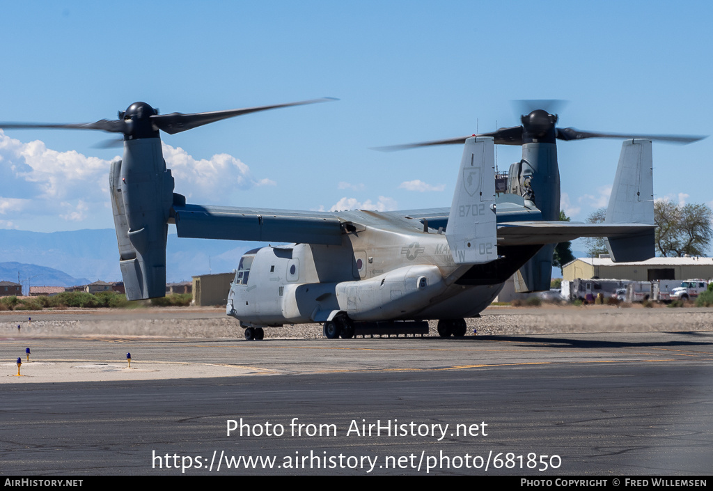 Aircraft Photo of 168702 | Bell-Boeing MV-22B Osprey | USA - Marines | AirHistory.net #681850