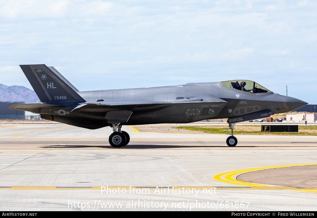 Aircraft Photo of 18-5456 | Lockheed Martin F-35A Lightning II | USA - Air Force | AirHistory.net #681867