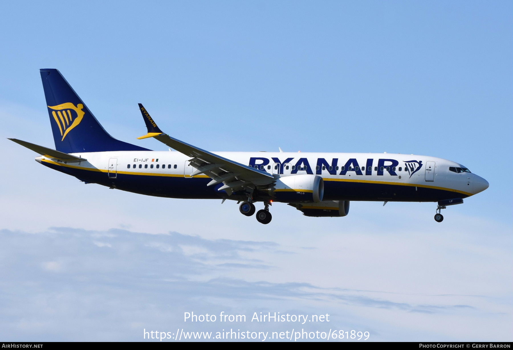 Aircraft Photo of EI-IJF | Boeing 737-8200 Max 200 | Ryanair | AirHistory.net #681899