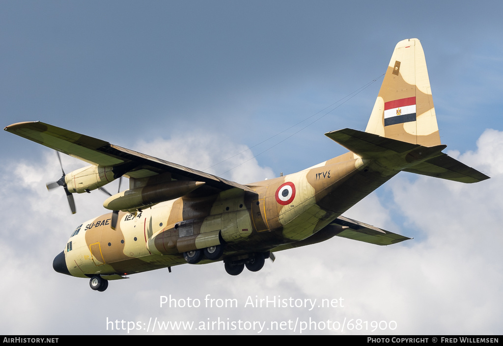 Aircraft Photo of 1274 / ۱۲۷٤ | Lockheed C-130H Hercules | Egypt - Air Force | AirHistory.net #681900