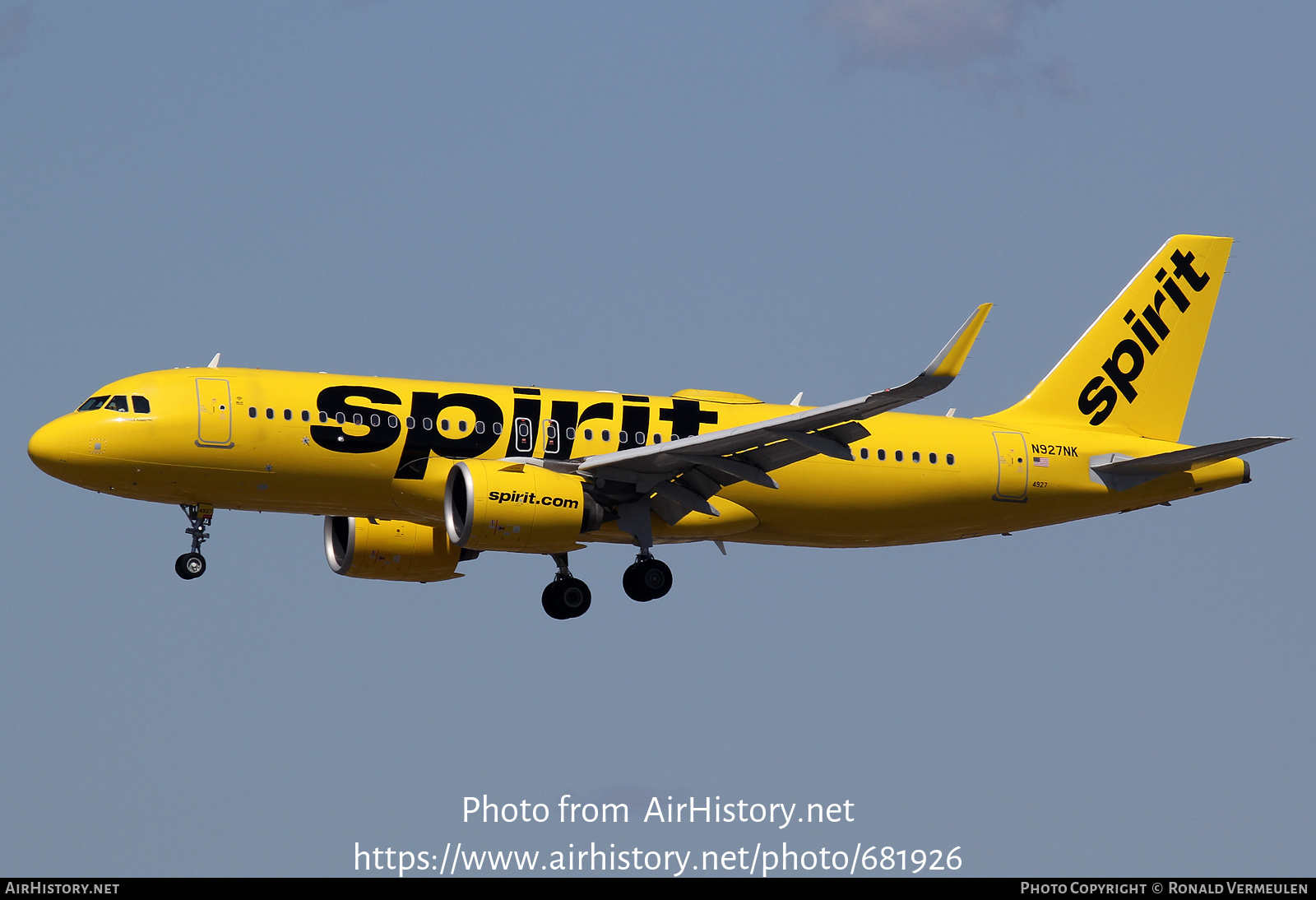 Aircraft Photo of N927NK | Airbus A320-271N | Spirit Airlines | AirHistory.net #681926