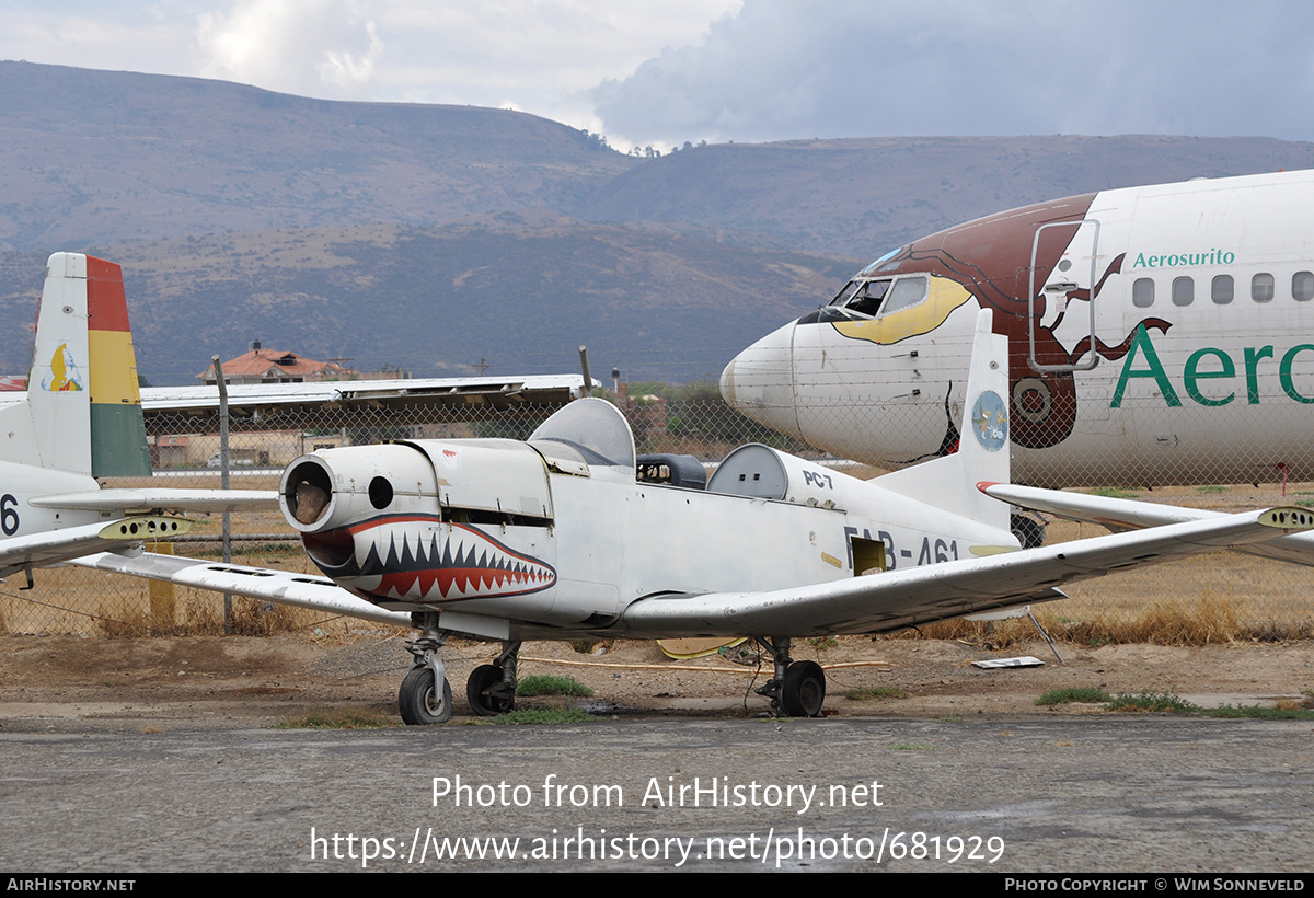 Aircraft Photo of FAB-461 | Pilatus PC-7 | Bolivia - Air Force | AirHistory.net #681929