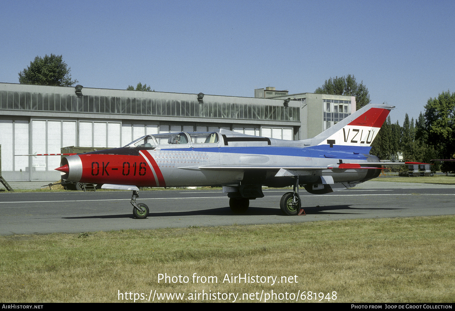 Aircraft Photo of OK-016 | Mikoyan-Gurevich MiG-21U | VZLU - Výzkumný a Zkušební Letecký Ústav | AirHistory.net #681948