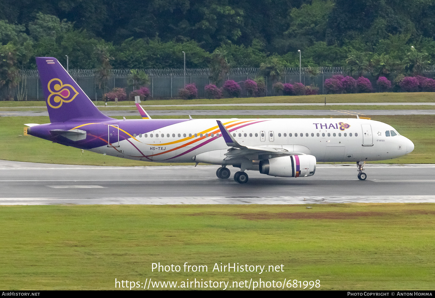 Aircraft Photo of HS-TXJ | Airbus A320-232 | Thai Airways International | AirHistory.net #681998