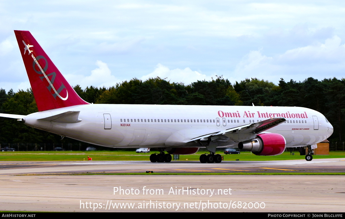 Aircraft Photo of N351AX | Boeing 767-33A/ER | Omni Air International - OAI | AirHistory.net #682000