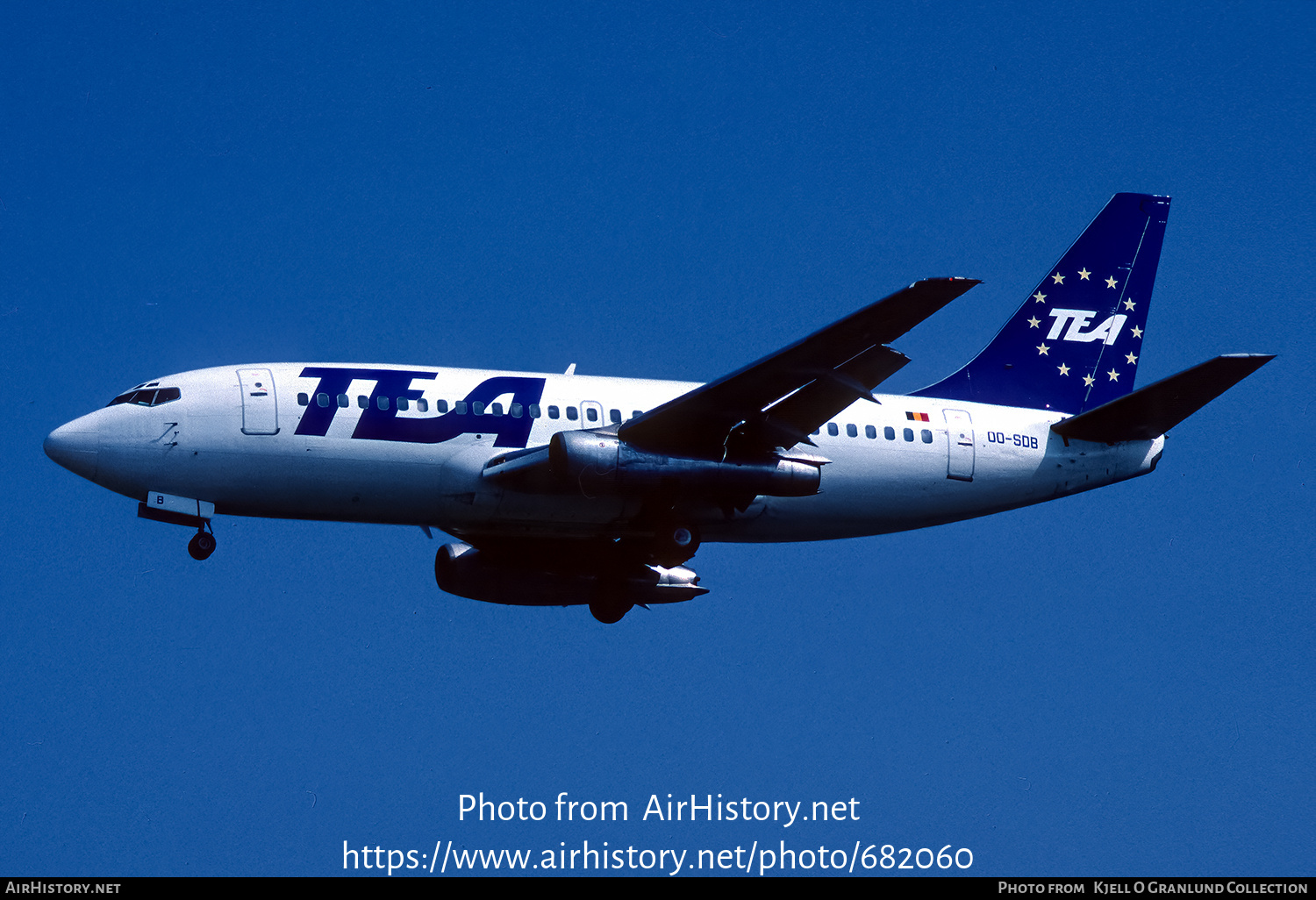 Aircraft Photo of OO-SDB | Boeing 737-229/Adv | TEA - Trans European Airways | AirHistory.net #682060