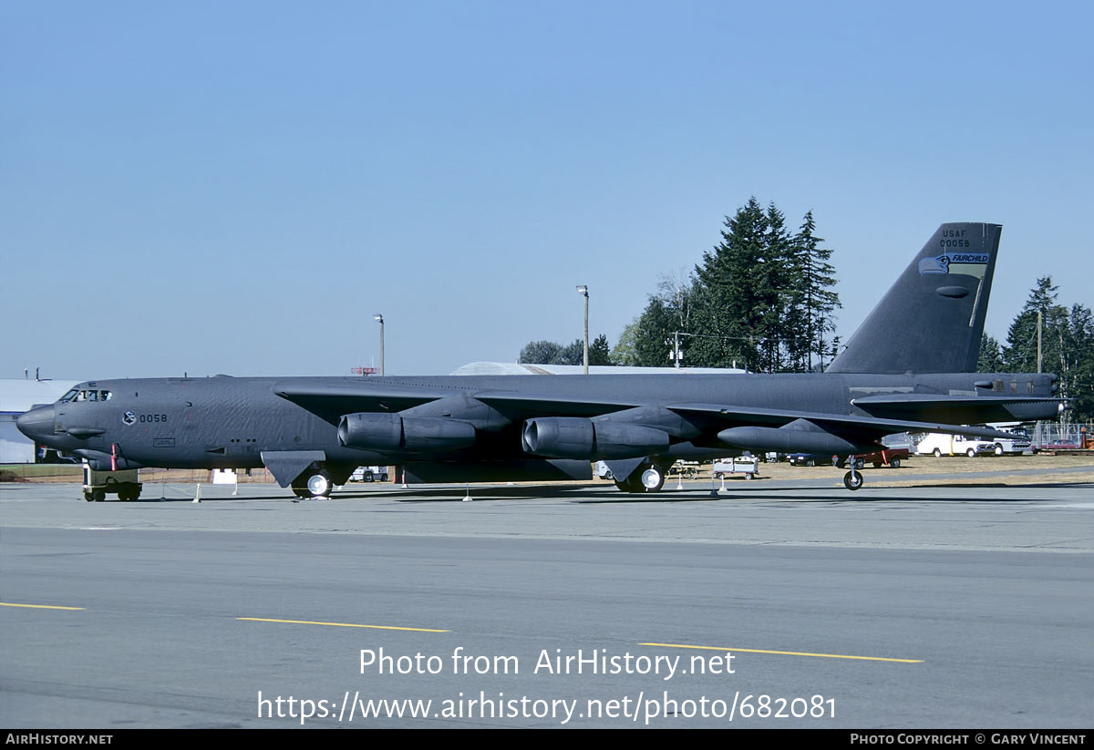 Aircraft Photo of 60-0058 / 00058 | Boeing B-52H Stratofortress | USA - Air Force | AirHistory.net #682081