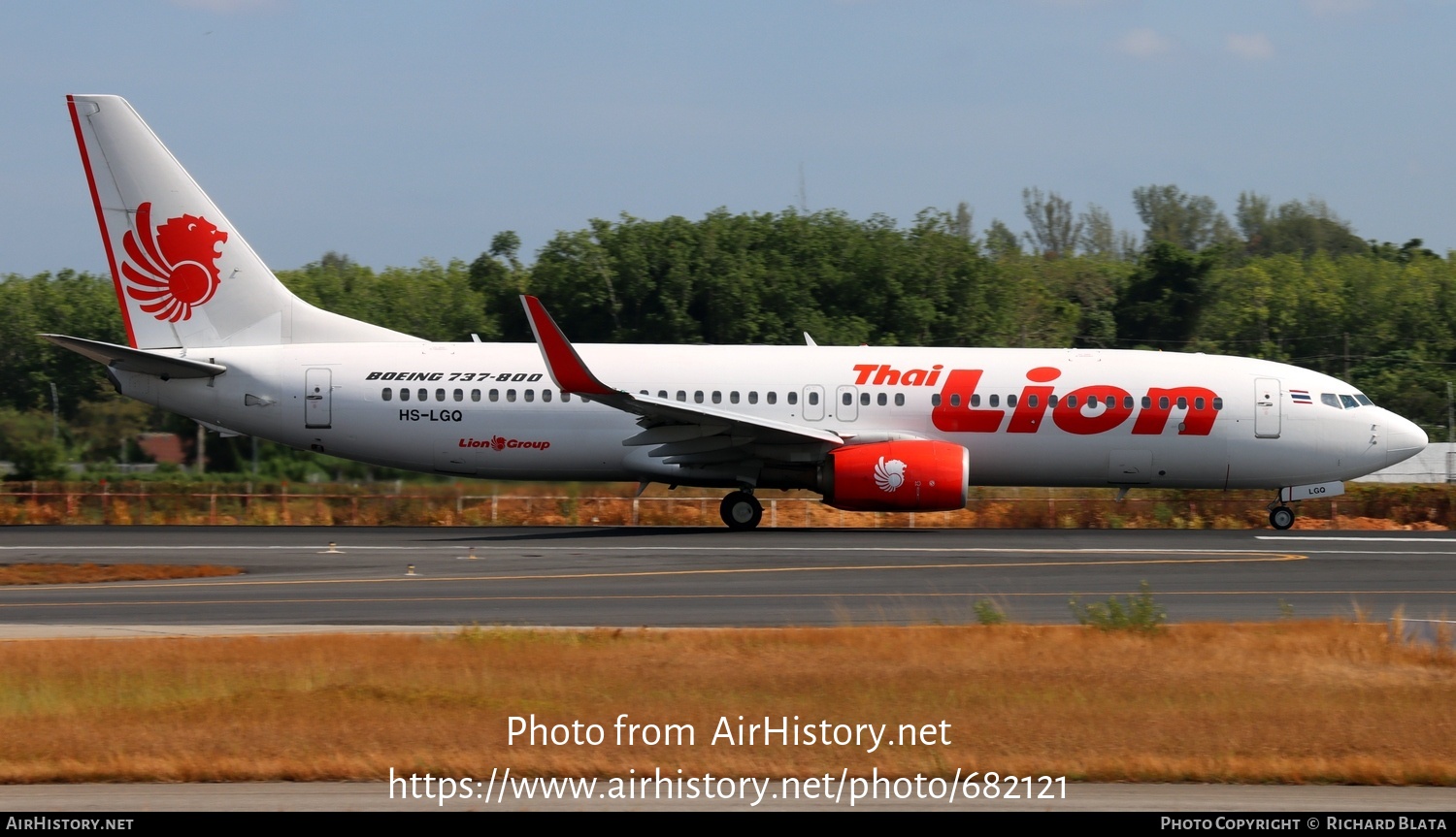 Aircraft Photo of HS-LGQ | Boeing 737-8GP | Thai Lion Air | AirHistory.net #682121