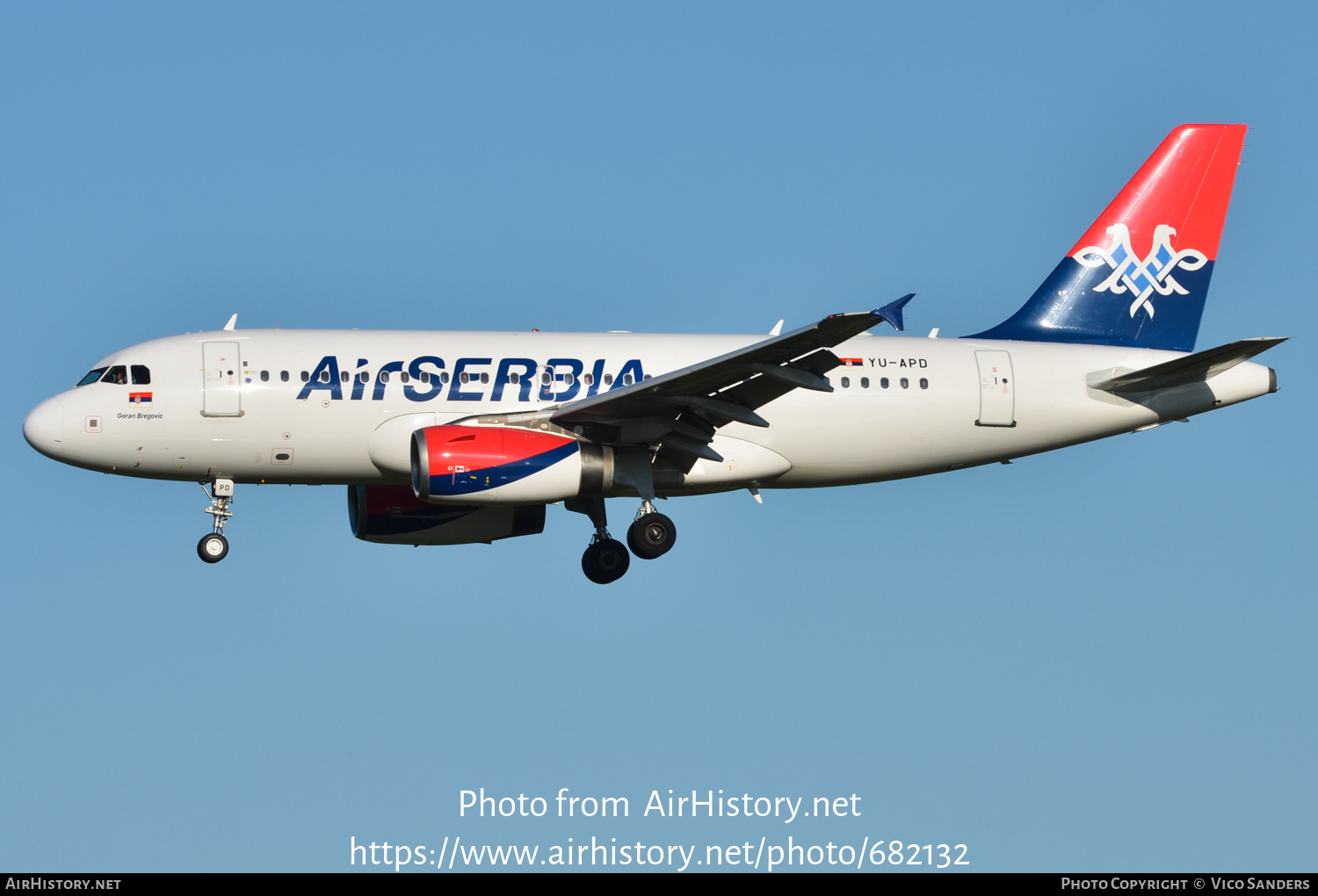 Aircraft Photo of YU-APD | Airbus A319-132 | Air Serbia | AirHistory.net #682132