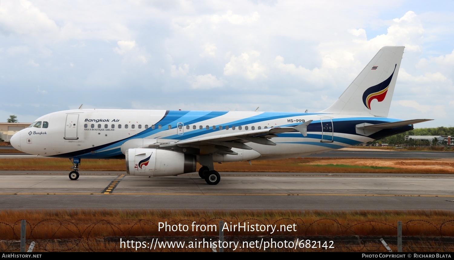 Aircraft Photo of HS-PPB | Airbus A319-132 | Bangkok Airways | AirHistory.net #682142