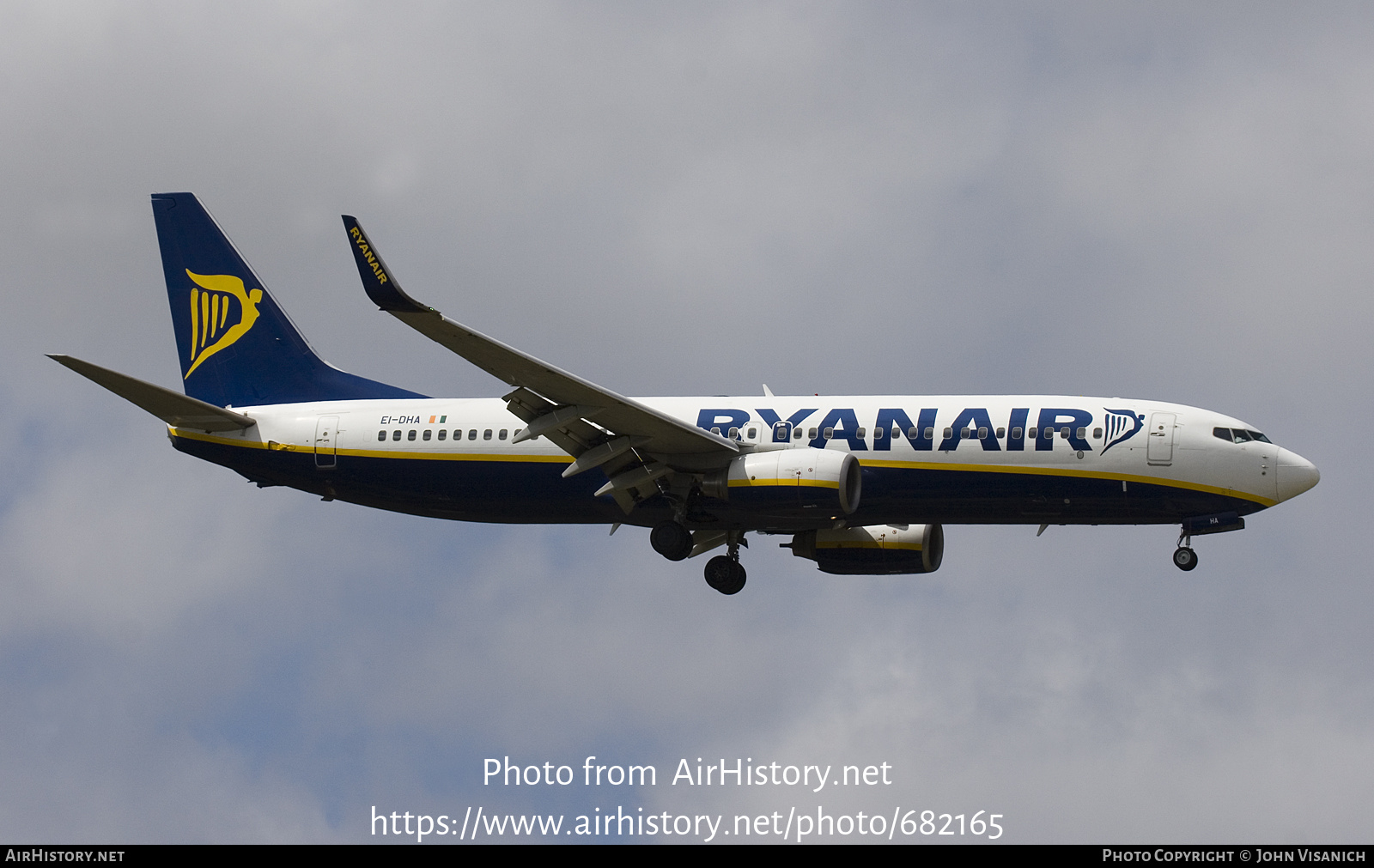 Aircraft Photo of EI-DHA | Boeing 737-8AS | Ryanair | AirHistory.net #682165