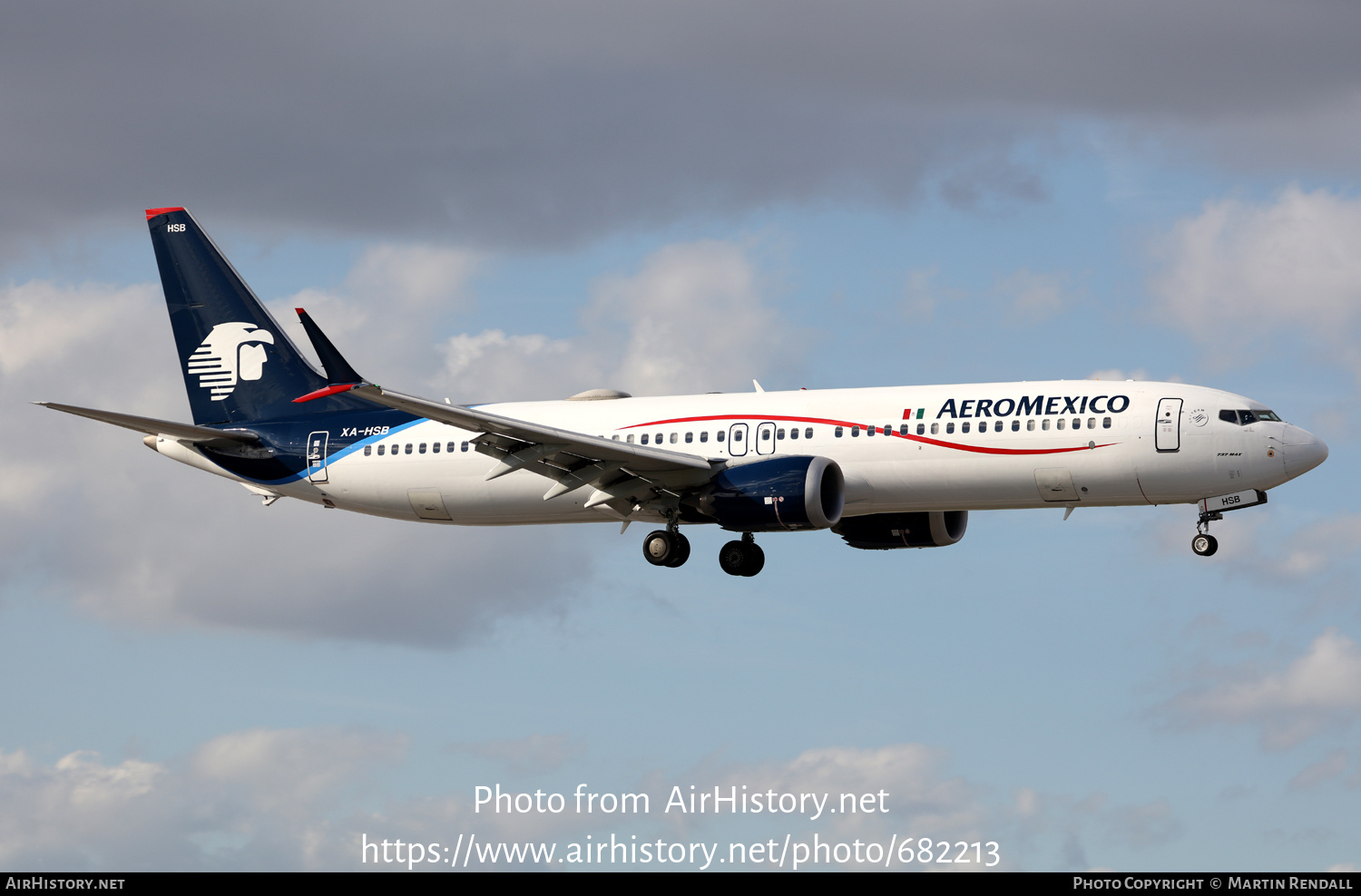 Aircraft Photo of XA-HSB | Boeing 737-9 Max 9 | AeroMéxico | AirHistory.net #682213