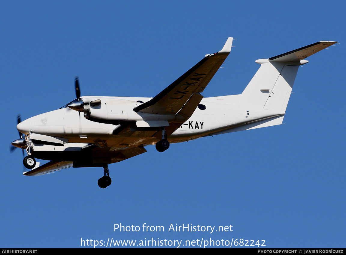 Aircraft Photo of LX-KAY | Beechcraft 250 King Air (200GT) | AirHistory.net #682242