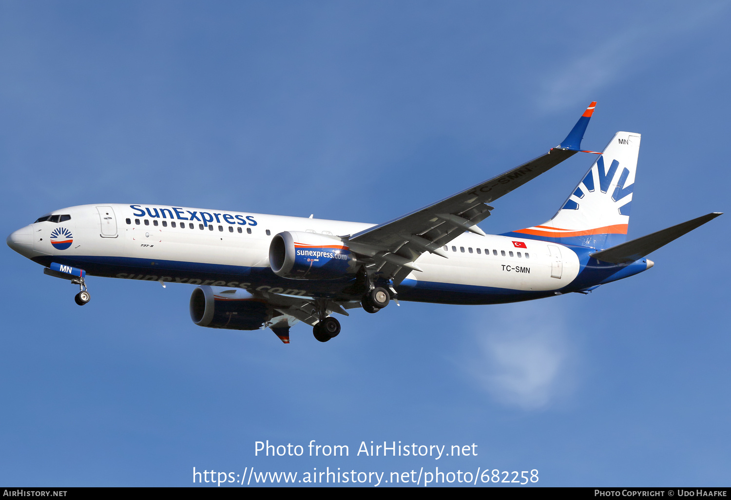 Aircraft Photo of TC-SMN | Boeing 737-8 Max 8 | SunExpress | AirHistory.net #682258