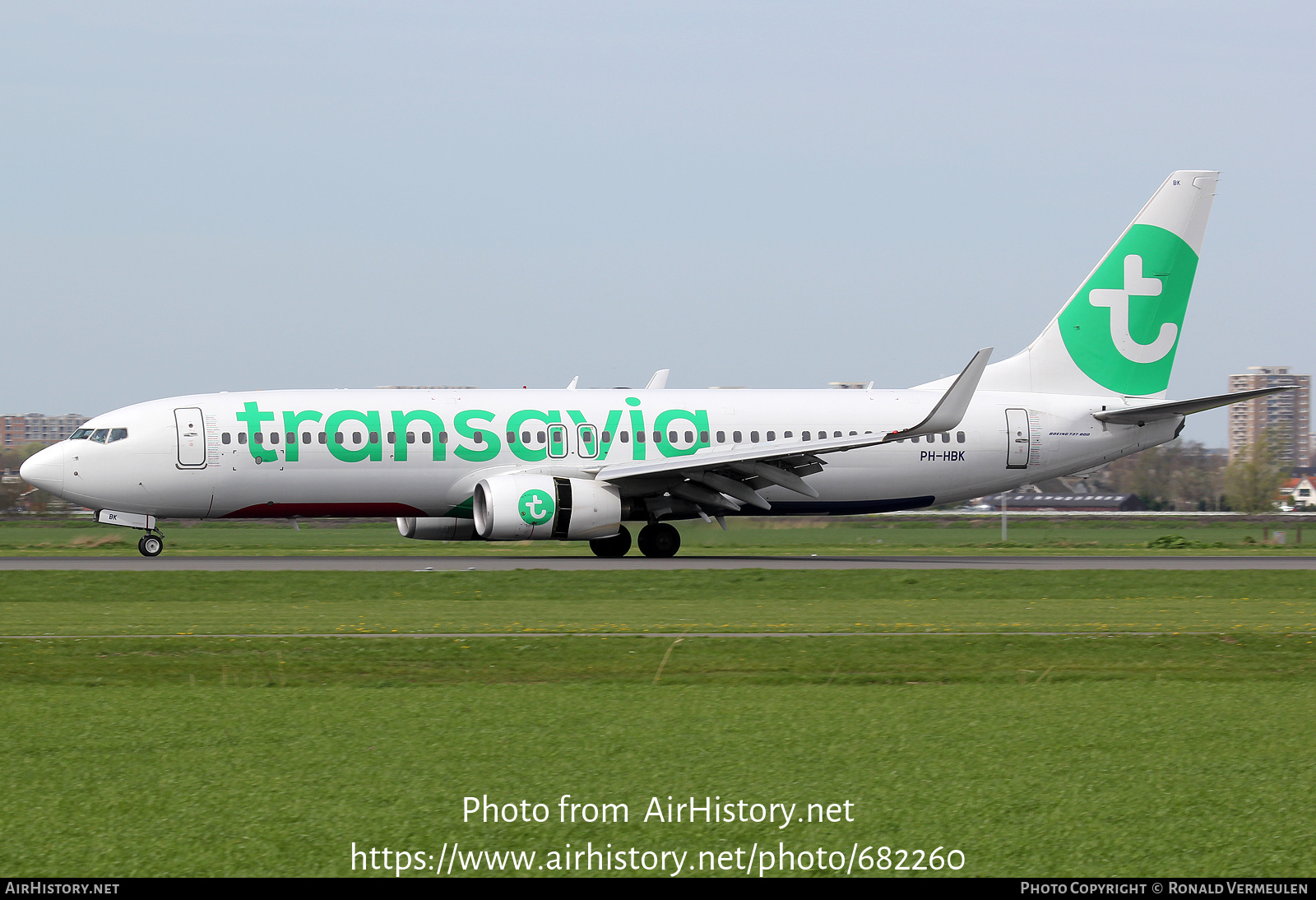 Aircraft Photo of PH-HBK | Boeing 737-82R | Transavia | AirHistory.net #682260