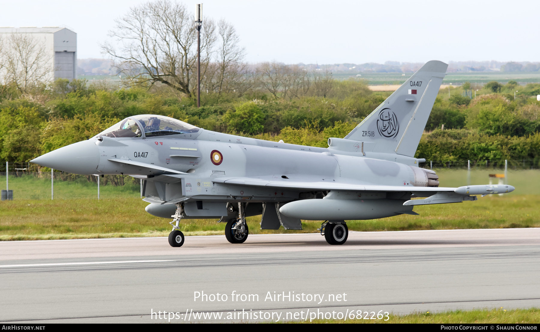 Aircraft Photo of QA417 / ZR518 | Eurofighter EF-2000 Typhoon | Qatar - Air Force | AirHistory.net #682263