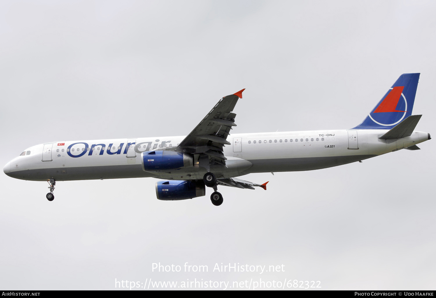 Aircraft Photo of TC-ONJ | Airbus A321-131 | Onur Air | AirHistory.net #682322