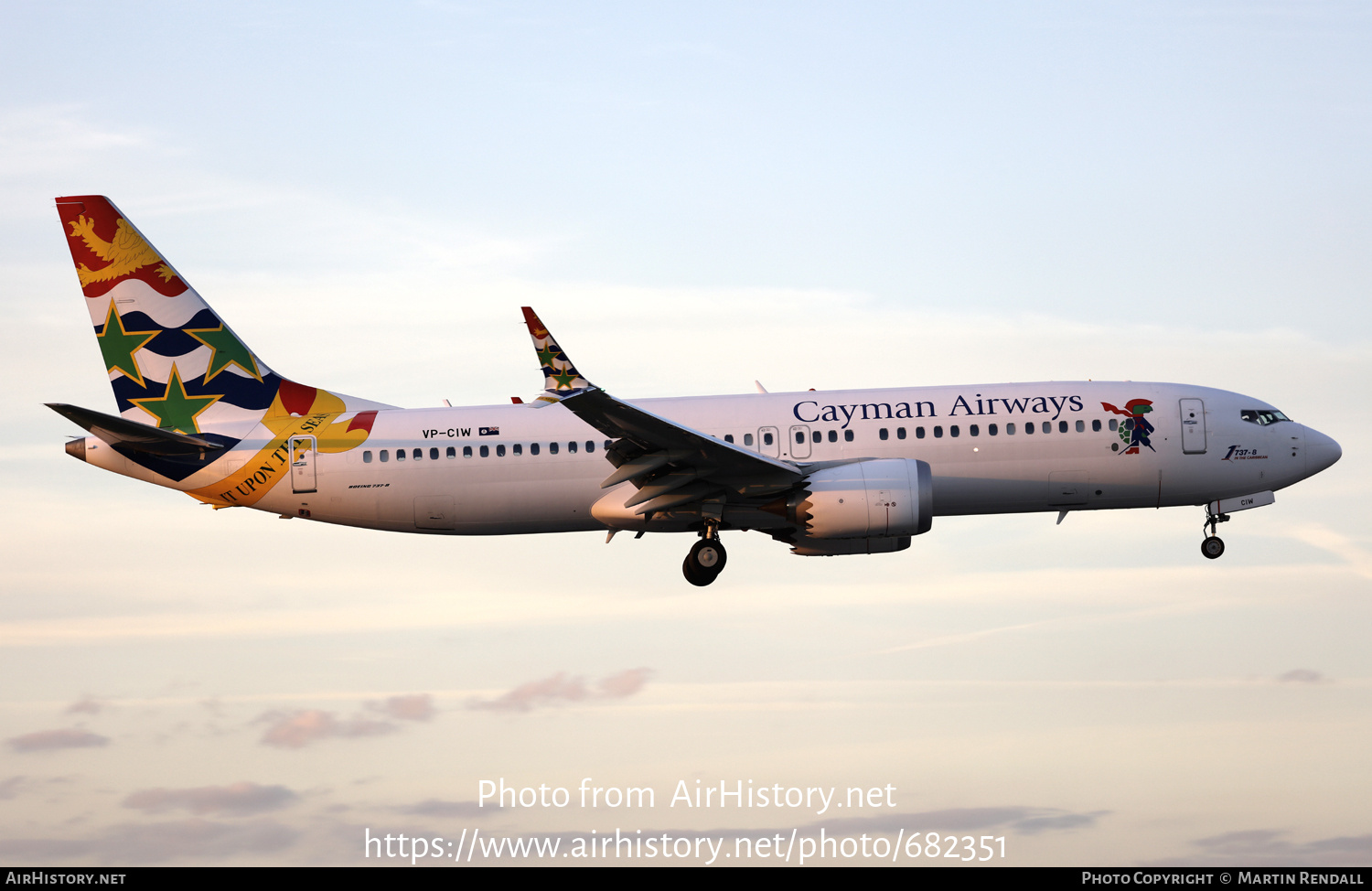 Aircraft Photo of VP-CIW | Boeing 737-8 Max 8 | Cayman Airways | AirHistory.net #682351