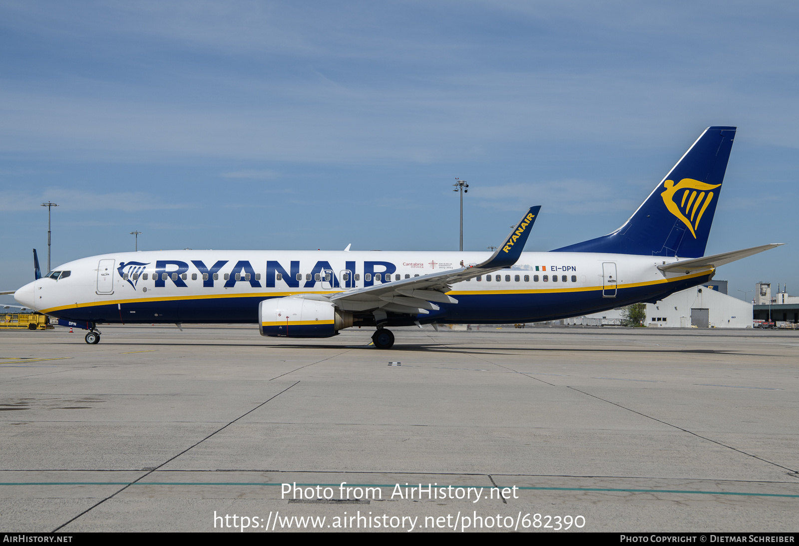 Aircraft Photo of EI-DPN | Boeing 737-8AS | Ryanair | AirHistory.net #682390