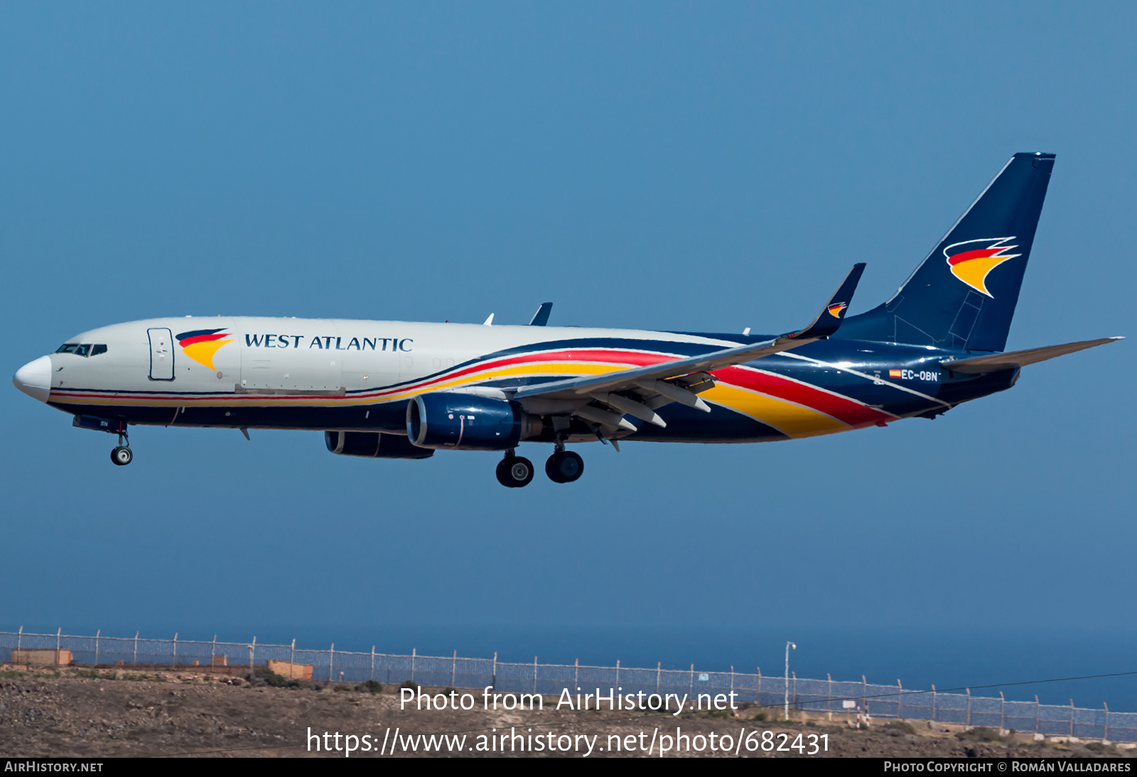 Aircraft Photo of EC-OBN | Boeing 737-83N(BCF) | West Atlantic Cargo Airlines | AirHistory.net #682431