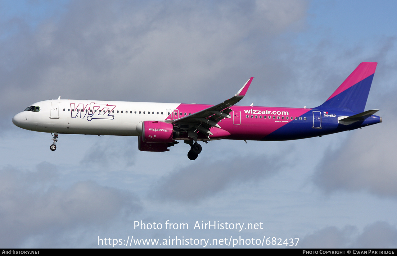 Aircraft Photo of 9H-WAZ | Airbus A320-271NX | Wizz Air | AirHistory.net #682437