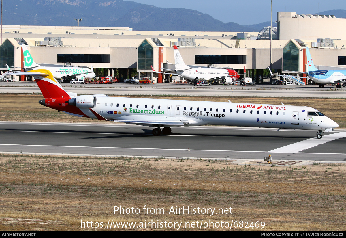 Aircraft Photo of EC-MSB | Bombardier CRJ-1000EL NG (CL-600-2E25) | Iberia Regional | AirHistory.net #682469