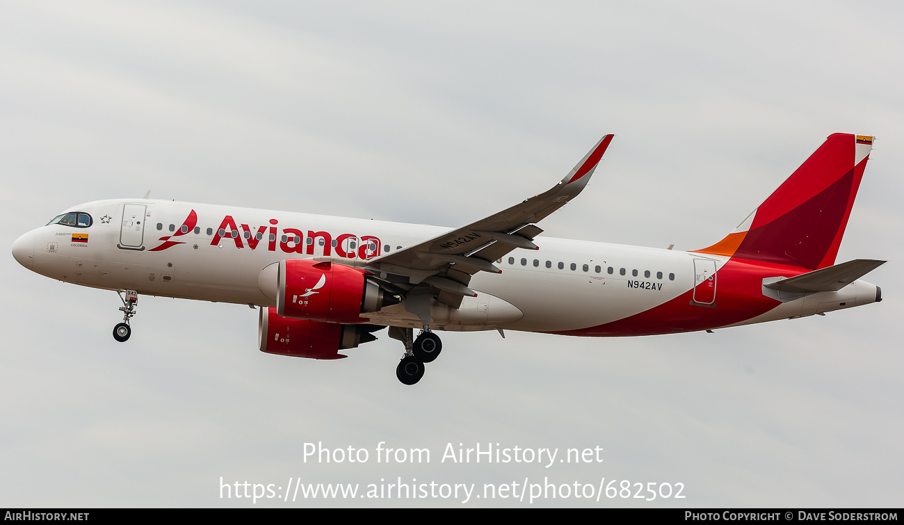 Aircraft Photo of N942AV | Airbus A320-251N | Avianca | AirHistory.net #682502