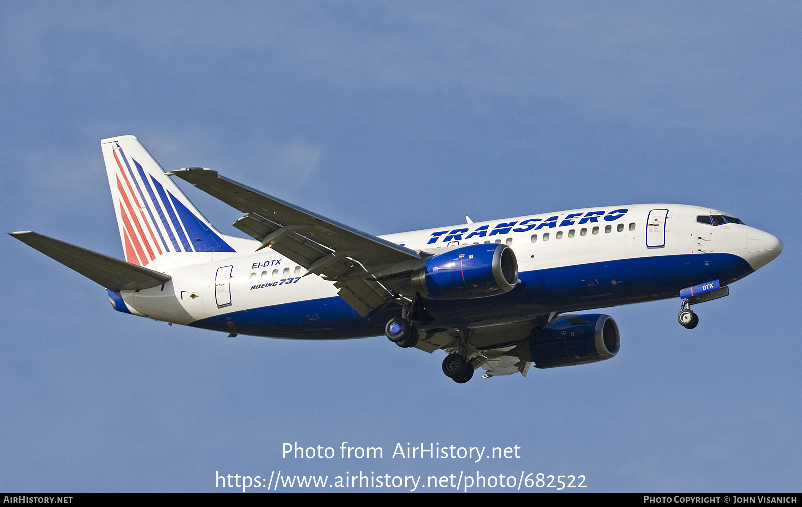 Aircraft Photo of EI-DTX | Boeing 737-5Q8 | Transaero Airlines | AirHistory.net #682522