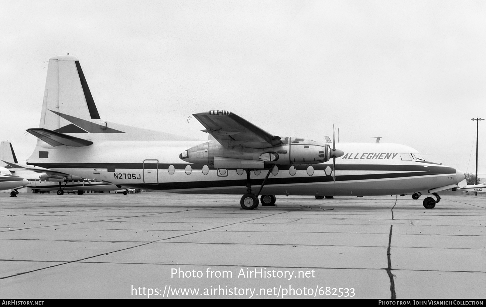 Aircraft Photo of N2705J | Fairchild F-27J | Allegheny Airlines ...