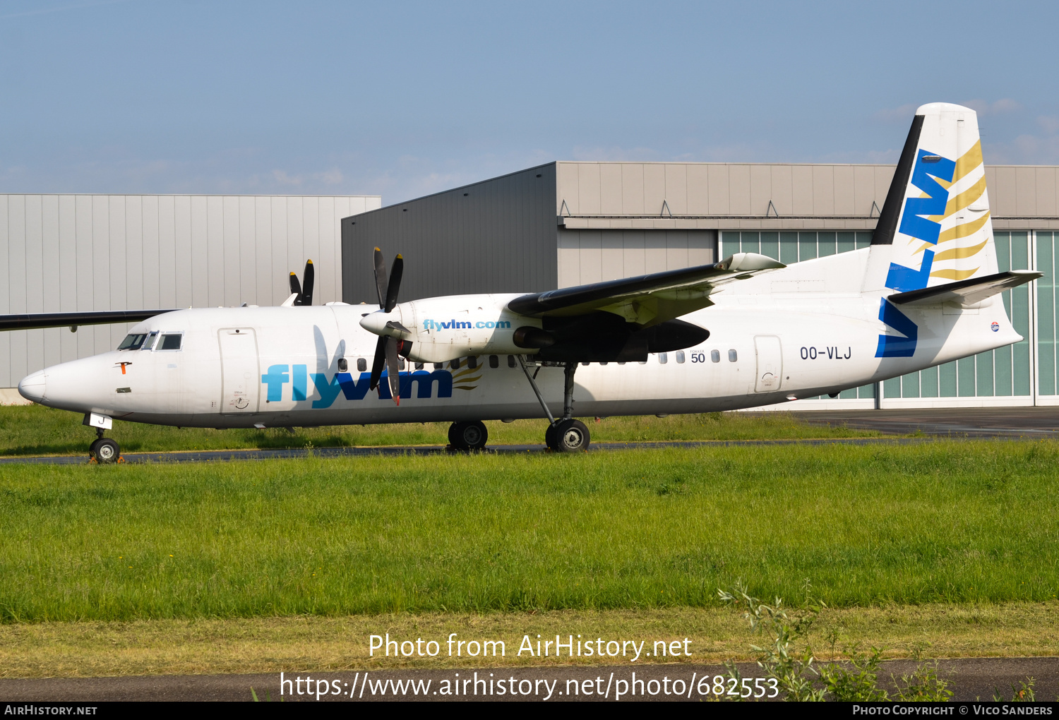 Aircraft Photo of OO-VLJ | Fokker 50 | VLM Airlines | AirHistory.net #682553