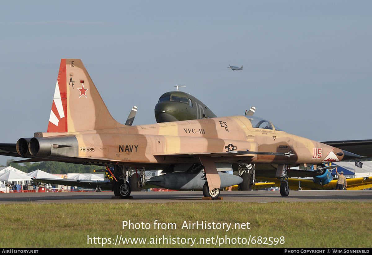 Aircraft Photo of 761585 | Northrop F-5N Tiger II | USA - Navy | AirHistory.net #682598