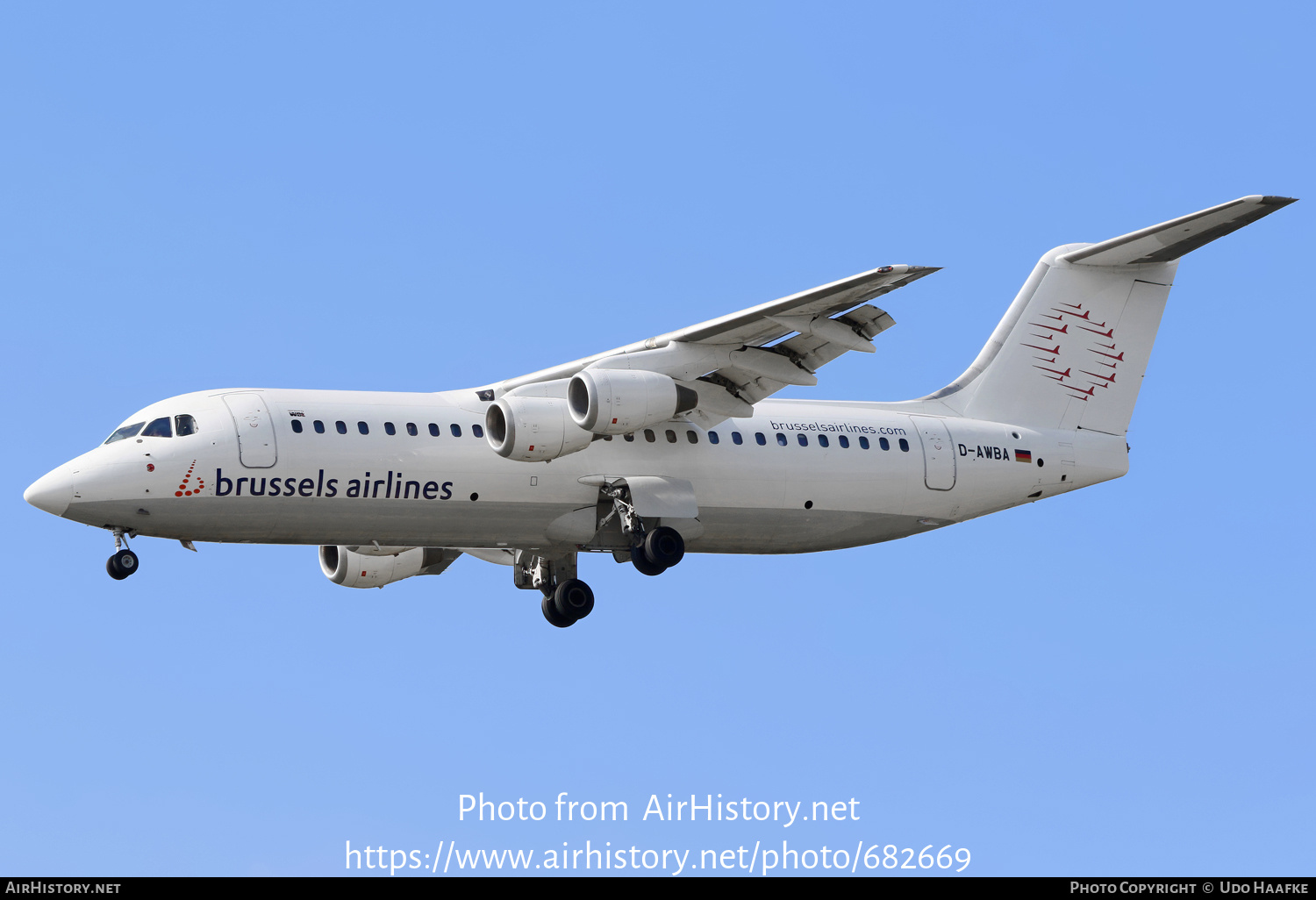 Aircraft Photo of D-AWBA | British Aerospace BAe-146-300 | Brussels Airlines | AirHistory.net #682669