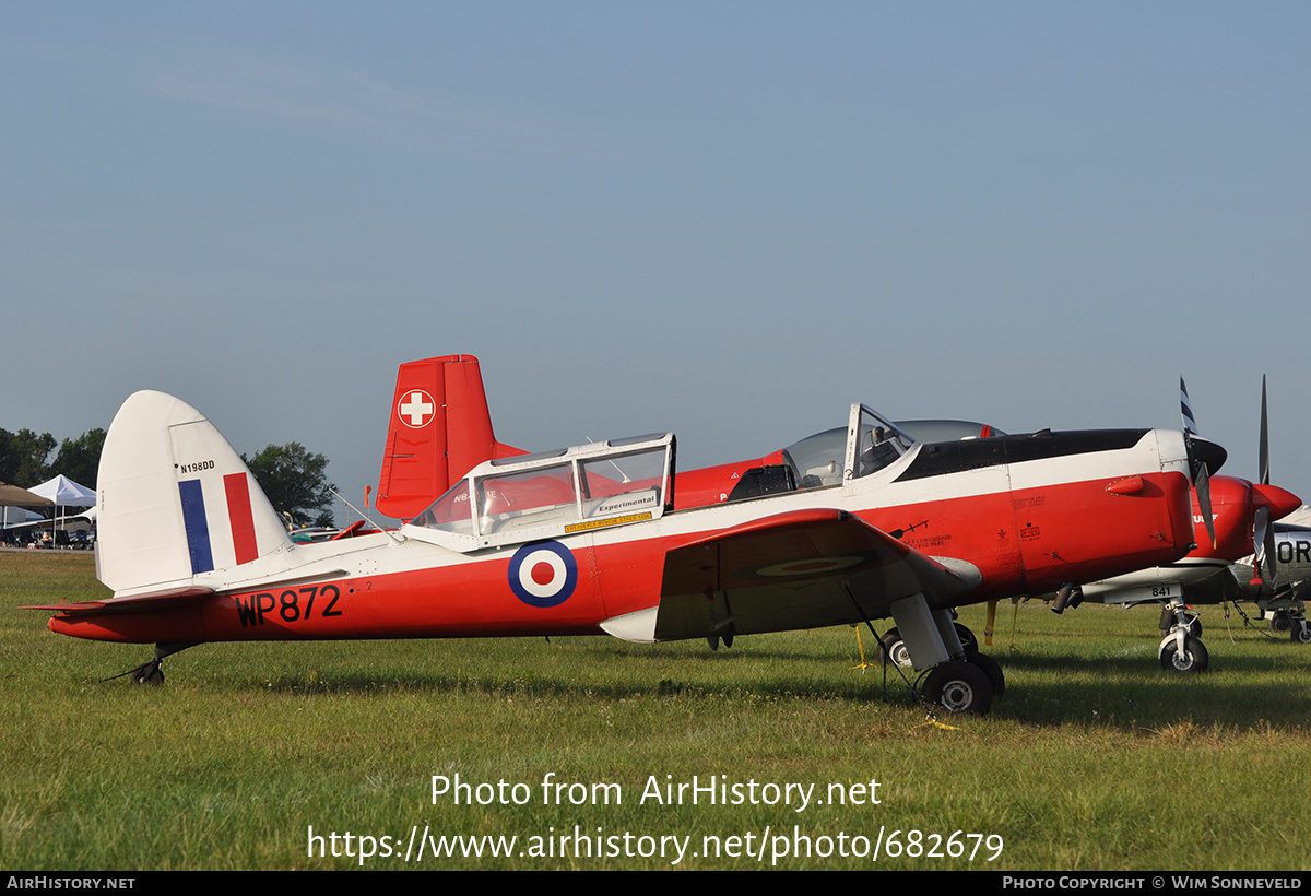 Aircraft Photo of N198DD / WP872 | De Havilland DHC-1 Chipmunk T10 | UK - Air Force | AirHistory.net #682679