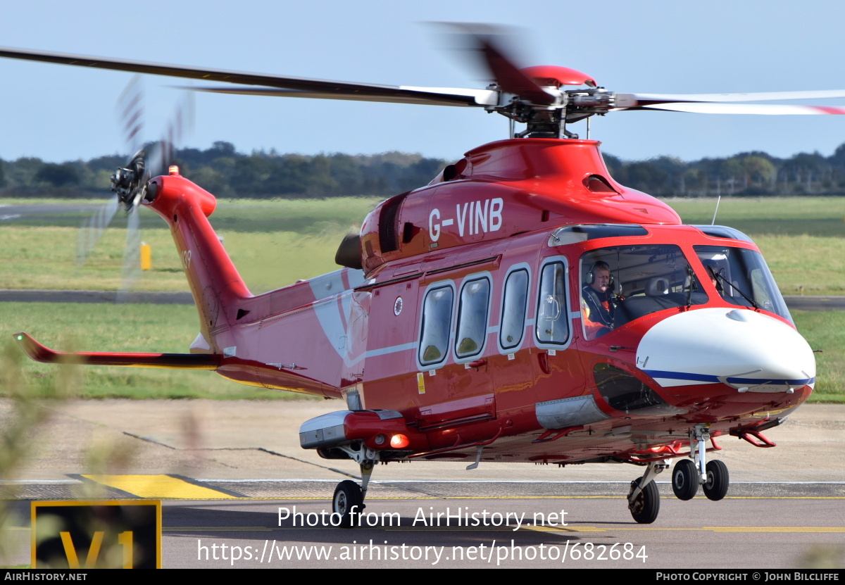 Aircraft Photo of G-VINB | AgustaWestland AW-139 | AirHistory.net #682684