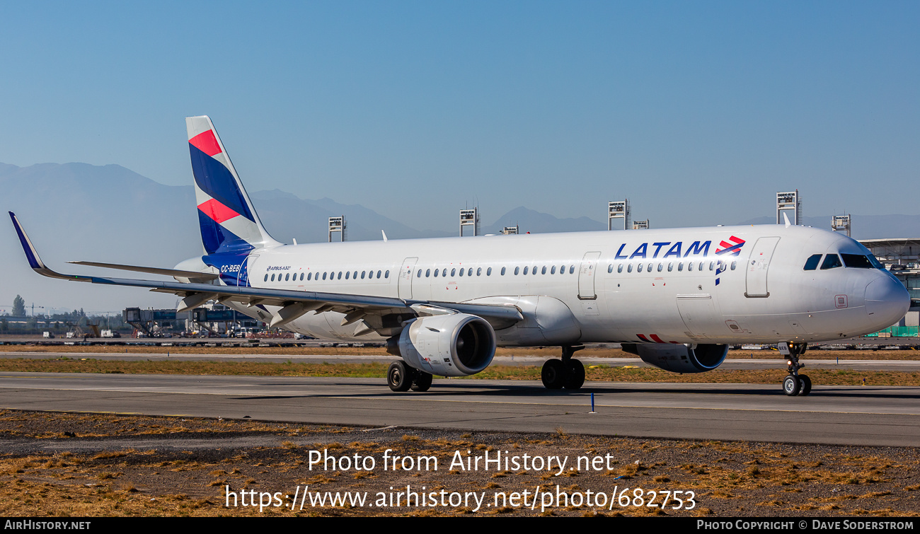 Aircraft Photo of CC-BEB | Airbus A321-211 | LATAM Airlines | AirHistory.net #682753