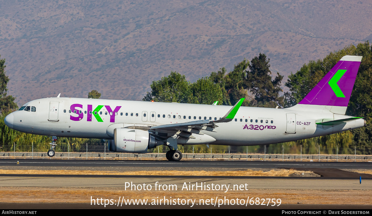 Aircraft Photo of CC-AZF | Airbus A320-251N | Sky Airline | AirHistory.net #682759