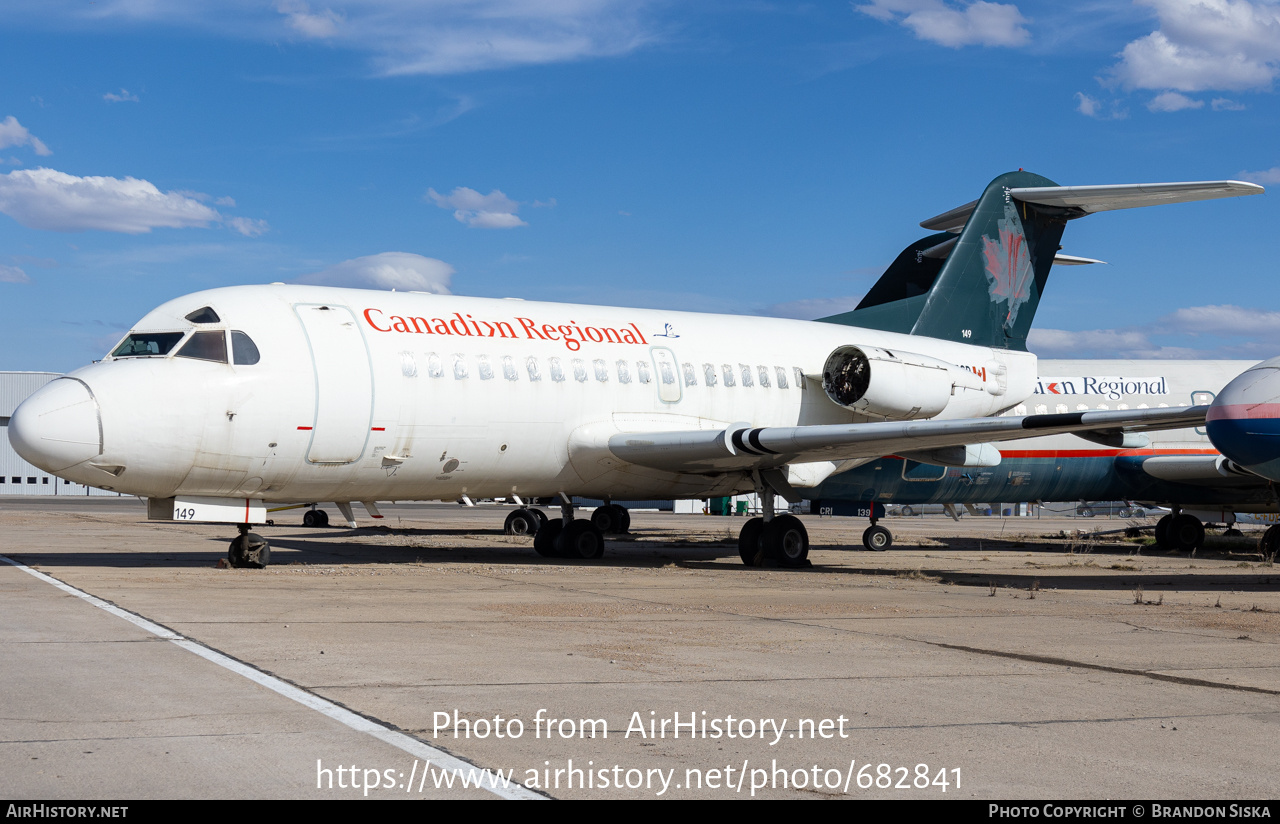 Aircraft Photo of C-FZCR | Fokker F28-1000 Fellowship | Canadian Regional Airlines | AirHistory.net #682841