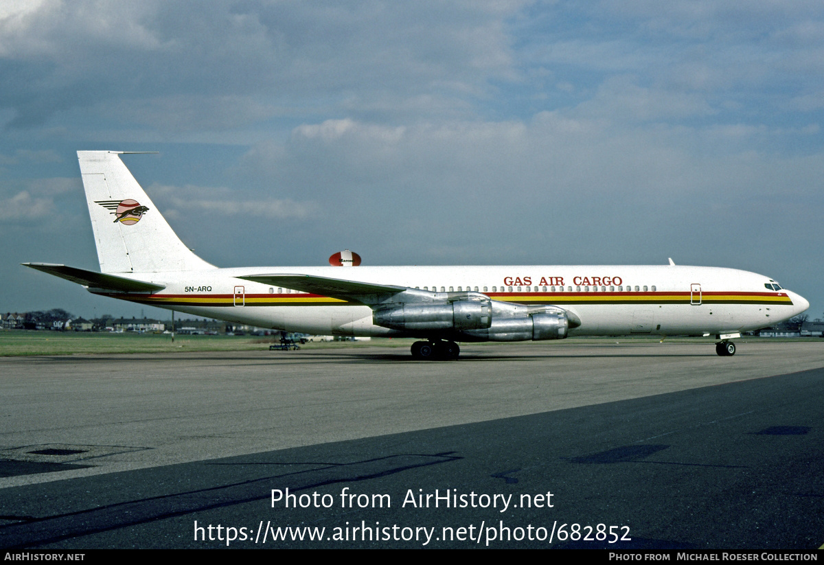 Aircraft Photo of 5N-ARQ | Boeing 707-338C | GAS Air Cargo - General Aviation Services | AirHistory.net #682852